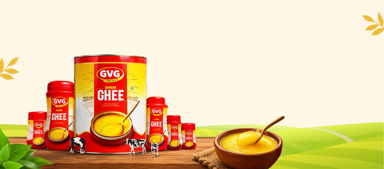 GVG Ghee product range